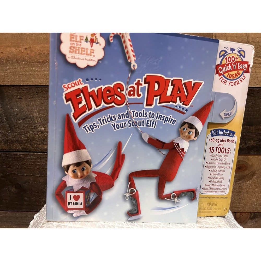 Elf On The Shelf, Scout Elves At Play Kit 15 props & idea book, Complete set kit